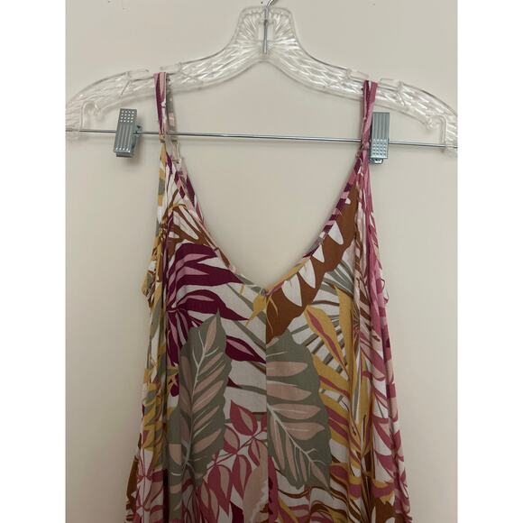Lush Print V-Neck Cami Pocket Dress Women Size Small GUC - Picture 3 of 5